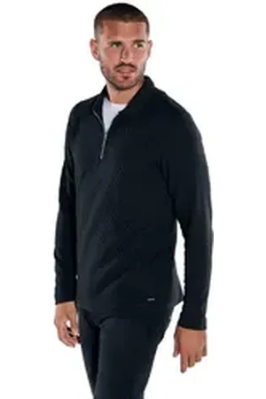 EMILIO ADANI Langarm-Poloshirt Polo-Shirt langarm strukturiert schwarz S