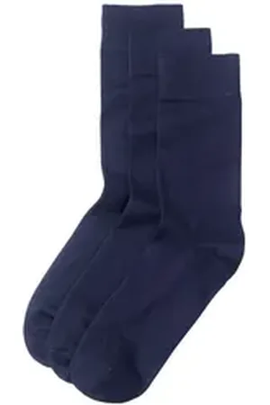 hessnatur Socken im 3er-Pack aus Bio-Baumwolle (3-Paar) blau 40-42