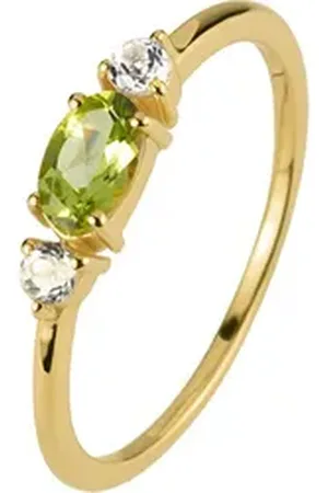 Jacques Lemans Fingerring, Topas grün 54