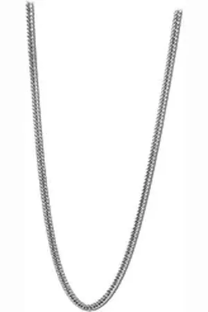 Lotus Edelstahlkette Halskette silber (Halsketten, Halskette), Halsketten für Herren Edelstahl (Stainless Steel) silberfarben