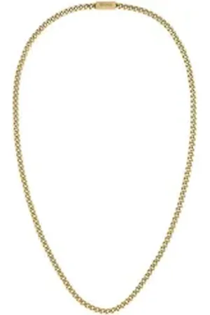 HUGO BOSS Kette ohne Anhänger Schmuck Edelstahl Halsschmuck Panzerkette CHAIN FOR HIM gelb|goldfarben