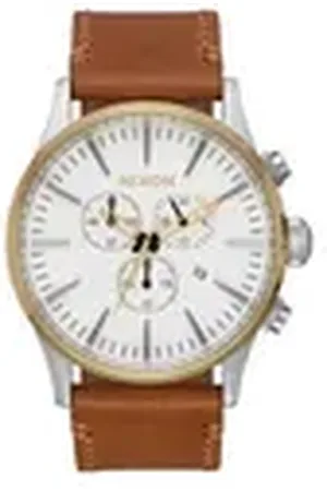 Nixon Quarzuhr Armbanduhr Herren Leder Uhr A4052548 42 mm Quarzuhr Armbanduhr U bunt