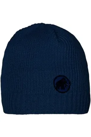 Mammut Strickmütze Sublime Beanie mit aufgesticktem blau