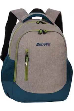 Bestway Bags Rucksack grauer unisex Schul-Rucksack, Freizeitrucksack Polyester, grau, petrol ca. 41cm hoch grau