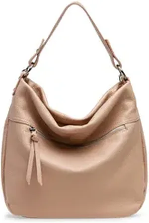 CASPAR Schultertasche TL795 Damen Leder Schultertasche Mini Shopper rosa