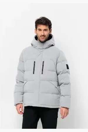 Jack Wolfskin Daunenjacke ROEMERTOR JKT M grau M (50)