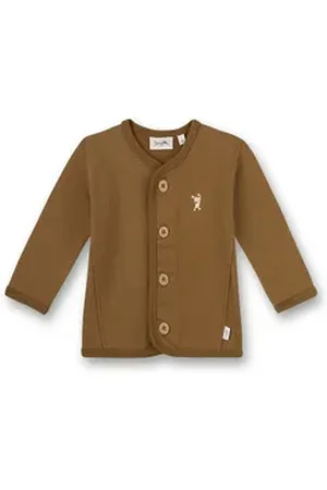 Sanetta PURE Sweatjacke Sweatjacke Pure mit Monster Motiv braun 56