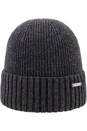 ARECO Strickmütze Merino Pur Classic grau