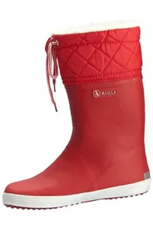 Aigle Giboulee Stiefel rot/weiß Gummistiefel rot 27 EU