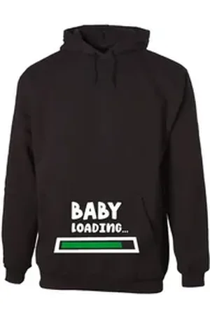 G-graphics Hoodie Baby loading... mit trendigem Frontprint mit Spruch schwarz M