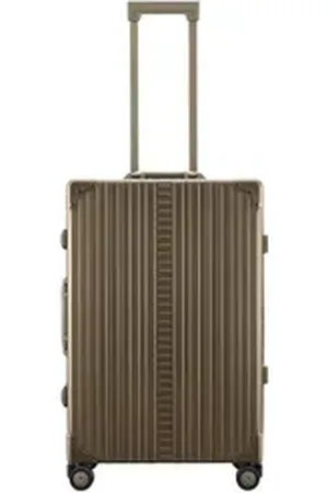 Aleon Hartschalen-Trolley Traveler, 4 Rollen, Aluminium braun