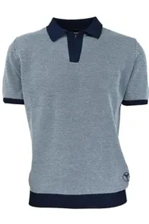Carlo Colucci Poloshirt Carbonoli blau XS