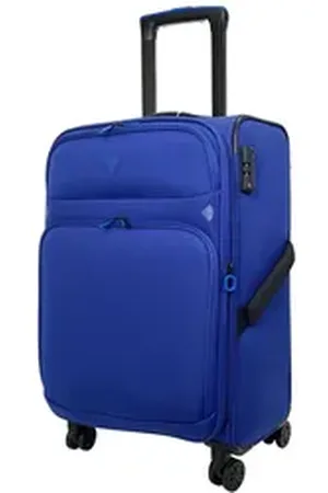 Verage Weichgepäck-Trolley Breeze, Erweiterbar Reisekoffer, 4 Rollen, Volumenerweiterung,TSA-Zahlenschloss, Handgepäck-Koffer S/M/L/Set blau 68 cm