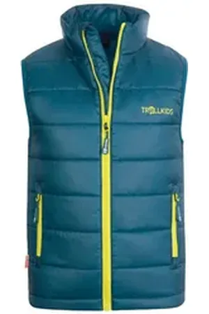 TROLLKIDS Steppweste Trondheim Wasserabweisend blau 110