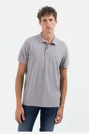 Camel Active Poloshirt aus nachhaltigem Baumwollmix Shirts_Poloshirt grau 4XL