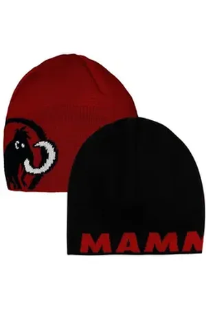 Mammut Strickmütze Logo Beanie mit Wendemöglichkeit schwarz