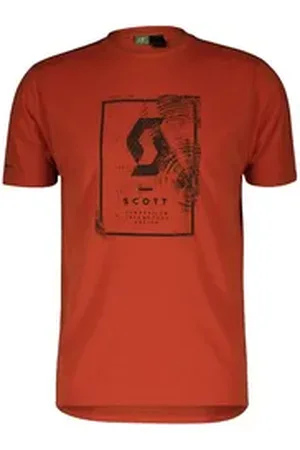 Scott T-Shirt Defined Dri T-Shirt mit großem Print auf der Brust orange L