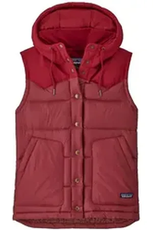 Patagonia Daunenweste Womens Bivy Hooded Vest - Daunenweste mit Kapuze Damen rot 40