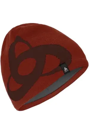 Odlo Strickmütze Ceramiwarm Pro Mid Gage Hat mit eingestricktem Logo rot