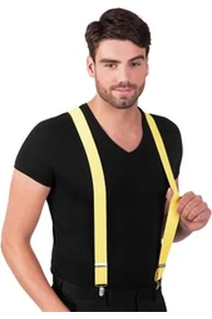 Boland Hosenträger Hosenträger neon-gelb Farbenfrohes Accessoire für Verkleidungen gelb