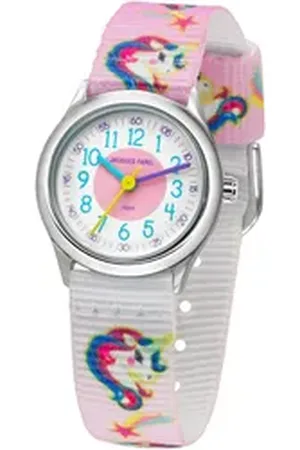 JACQUES FAREL Quarzuhr HCC 042, Armbanduhr, Kinderuhr, Mädchenuhr, Einhorn, ideal auch als Geschenk bunt