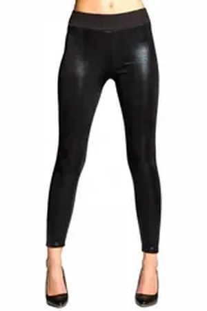 CASPAR Leggings HLE016 warm gefütterte Damen Leggings schwarz M - DE38 UK10 IT42 ES40 US8