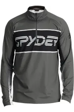 Spyder Stehkragenpullover Paramount Half Zip mit Halfzip grau XL