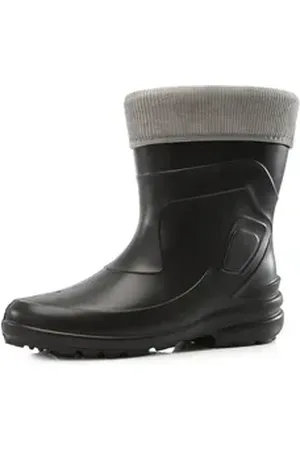 Ladeheid EVA Thermo Regenstiefel Damen LA-800-2017 Gummistiefel mit herausnehmbares Innenfutter grau|schwarz 37 EU