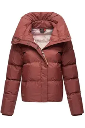 Ragwear Steppjacke Lunis stylische, cropped Winter Kurzjacke braun XL (42)