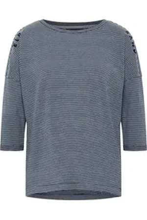 ELBSAND Langarmshirt Damen Langarmshirt Veera blau S