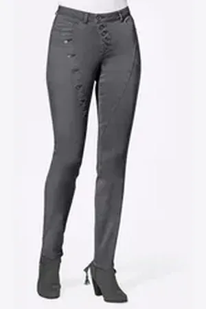 WITT WEIDEN Bequeme Jeans 5-Pocket-Jeans grau 25
