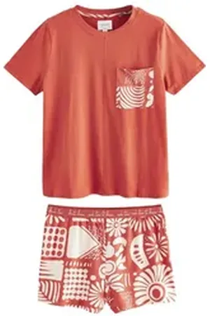 Next Pyjama Pyjamas aus Baumwollgemisch (2 tlg) braun XXL