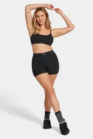 UGG UGG Bralette Estella Bralette Satinband mit Markenlogo schwarz L