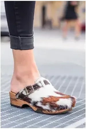 Woody GmbH Kuhfell Clogs - MANU FELL - kuhfell Sneaker Ballerinas 40 EU