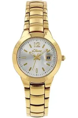 QS by s.Oliver Quarzuhr 2038590 goldfarben