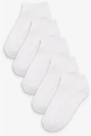 Next Sneakersocken Gepolsterte Sport-Sneakersocken, 5er-Pack (1-Paar) weiß 23-26