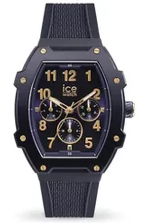 Ice-Watch Quarzuhr Ice Boliday Plastic Gold Blue (M), Ice Boliday Plastic Gold Blue (M)