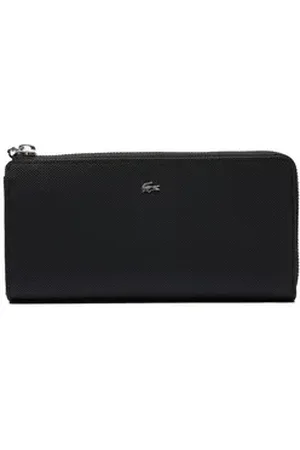 Lacoste Geldbörse Damen Geldbörse Lederimitat DAILY City Long Wallet schwarz