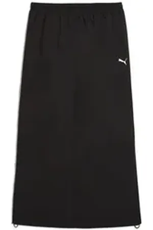 PUMA Jerseyrock WARDROBE ESS Gewebter Maxirock Damen schwarz XL