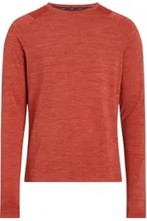 energetics Langarmshirt He.-Langarmshirt Ailo LS M MELANGE/RED DARK/RED M