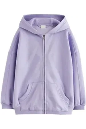 Next Kapuzenpullover Kapuzenjacke mit durchgehendem Reißverschluss (1-tlg) lila 116 (6 J.)