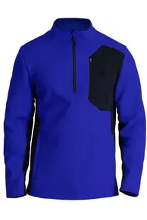 Spyder Stehkragenpullover Bandit Half Zip mit Halfzip blau L