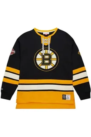 Mitchell & Ness Kapuzenpullover Boston Bruins NHL LaceUp Heritage schwarz L