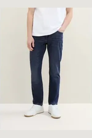 TOM TAILOR Slim-fit-Jeans TTJOSH Regular Slim Ultralight Jeans mit Logo Badge blau 29/32