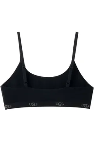 UGG UGG Bralette Estella Bralette Satinband mit Markenlogo schwarz S