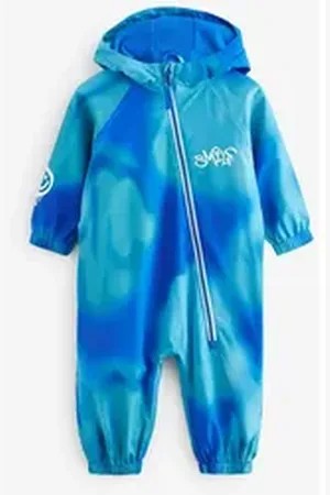 Next Regenoverall Wasserdichter Matschanzug mit Fleecefutter (1-tlg) blau 80-86 (12-18 Mon.)
