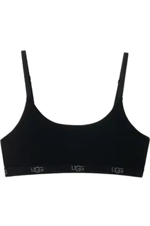 UGG UGG Bralette Estella Bralette Satinband mit Markenlogo schwarz XL