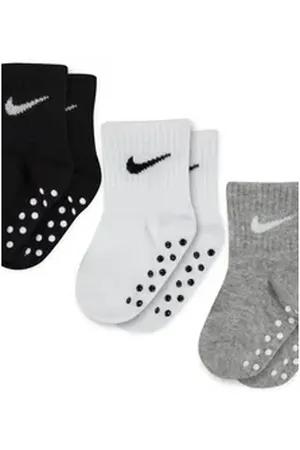 Nike Sportswear Socken NHN CORE SWOOSH GRIPPER (3-Paar) für Babys Gr. 86 - 92 grau|schwarz