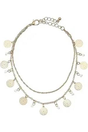 Lascana Fußkette, Fußkettchen-Armband, Fußkettchen mit Anhänger, Fußschmuck goldfarben