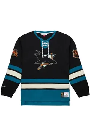 Mitchell & Ness Kapuzenpullover San Jose Sharks NHL LaceUp Heritage schwarz M
